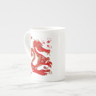Jahr der Drache-Knochen-China-Tasse Porzellantasse