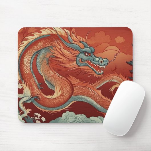 Jahr der Drachenmäuse Mousepad (Mit Mouse)