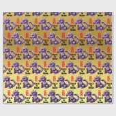 Jahr der Drachenrunde 2024 Geschenkpapier (Flach)