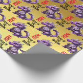 Jahr der Drachenrunde 2024 Geschenkpapier (Ecke)