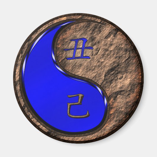 Jahr der Erde Ox Magnet (Vorne)
