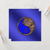 Jahr der Erdoxer Flachgrüßkarte Karte (Vorderseite/Rückseite Beispiel)