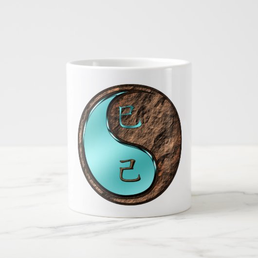 Jahr der Erdschlange Jumbo-Tasse (Vorderseite)