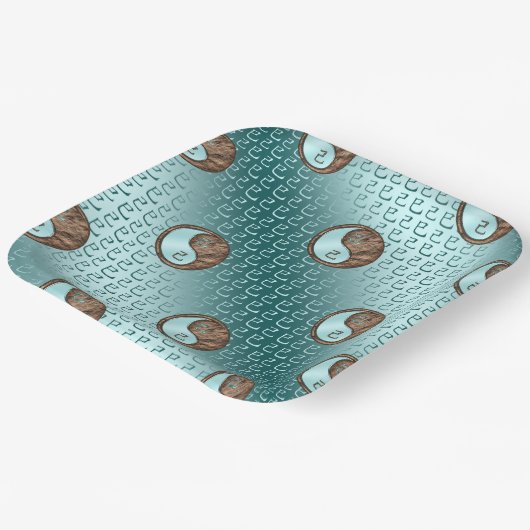 Jahr der Erdschlange Pappteller (Gewinkelt)