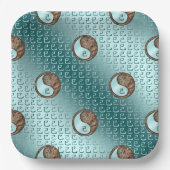 Jahr der Erdschlange Pappteller (Vorderseite)