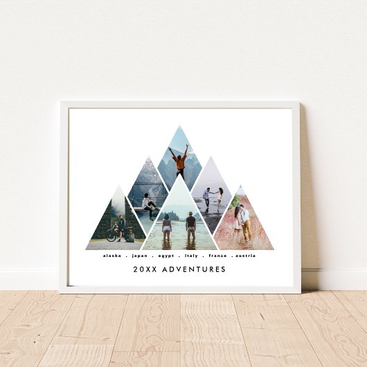 Jahr der Erlebnisfamilie Reiseziele für Geschenke Poster