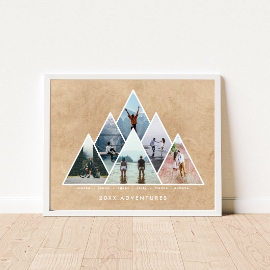 Jahr der Erlebnisfamilie Reiseziele für Geschenke Poster