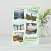 Jahr der Erlebnisreise FotoCollage Feiertagskarte (Stehend Vorderseite)