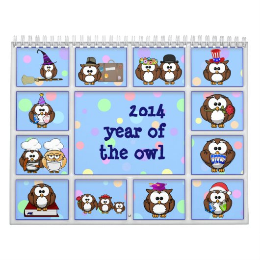 Jahr der Eule 2014 Kalender (Titelbild)