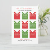 Jahr der Ferien Feiertagskarte (Stehend Vorderseite)