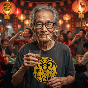 Jahr der Feuerziege 2027 Chinesisches Neujahrs-Shi T-Shirt
