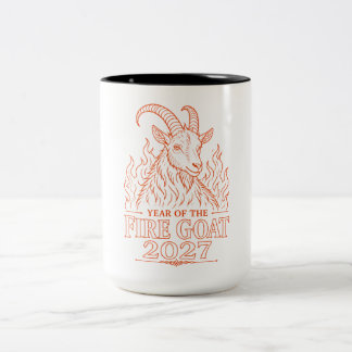 Jahr der Feuerziege 2027 Zweifarbige Tasse