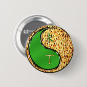 Jahr der Feuerziege Button (Vorne & Hinten)