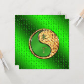 Jahr der Feuerziege Karte (Vorderseite/Rückseite Beispiel)