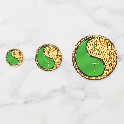 Jahr der Feuerziege Konfetti (Vorderseiten)