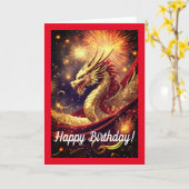Jahr der Geburtskarte des Drachen Karte (Gelbe Blume)