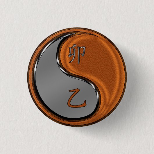 Jahr der Holzhase Button (Vorderseite)