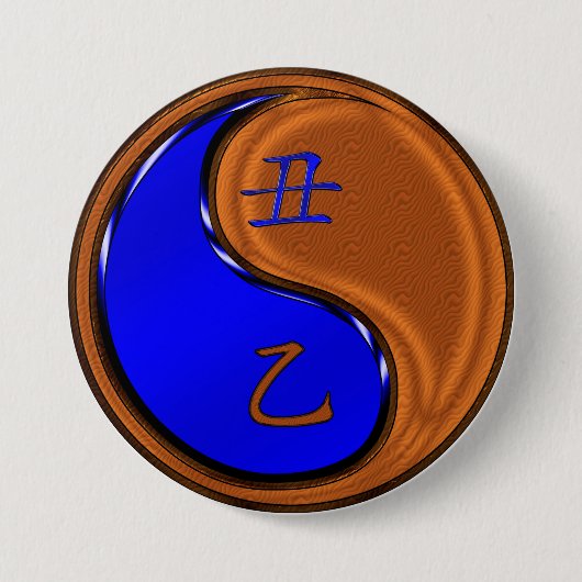 Jahr der Holzochse Button (Vorderseite)