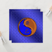 Jahr der Holzochse Karte (Vorderseite/Rückseite Beispiel)