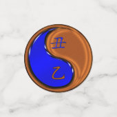 Jahr der Holzochse Konfetti (Klein Vorderseite)