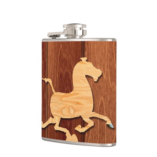 Jahr der Holzpferde Flachmann (Links)