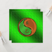 Jahr der Holzziege Karte (Vorderseite/Rückseite Beispiel)