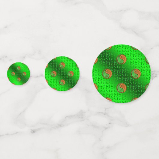 Jahr der Holzziege Konfetti (Rückseiten)