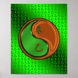 Jahr der Holzziege Poster