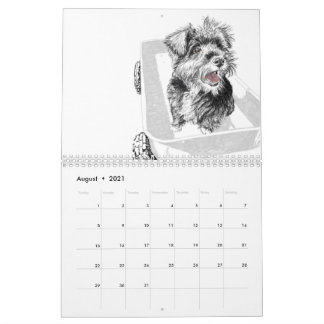 Jahr der Hundezeichnungen Kalender