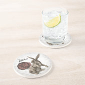 Jahr der Kaninchen-Chinesischen Zodiakkunst Untersetzer (Seite)