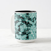 Jahr der Kaninchen-Tasse Zweifarbige Tasse (Vorderseite Links)