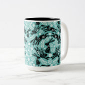 Jahr der Kaninchen-Tasse Zweifarbige Tasse (VorderseiteRechts)