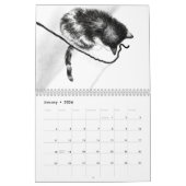 Jahr der Katzen-Zeichnungen Kalender (Jan 2026)