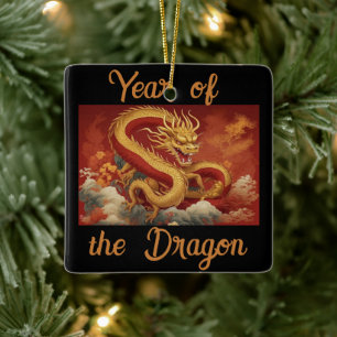 Jahr der Keramik Dragon Keramikornament