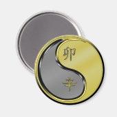 Jahr der Metallkaninchen Magnet (Vorderseite/Rückseite)