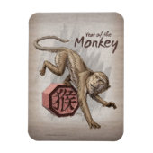 Jahr der mongolischen Kunst Magnet (Vertikal)