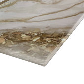 Jahr der Monogramm-Bezeichnung für Weißer Glitzer Schneidebrett (Ecke)