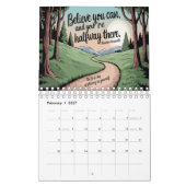 Jahr der Motivierend Ausrichtung 2025 Kalender (Feb 2027)