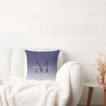 Jahr der neu verheirateten Namen Kissen<br><div class="desc">Chic frisch gezogenes mit Monogramm Sake-Kissen mit Ihren Namen, Jahr etabliert und Monogramm in weißer Chic-Schrift Kalligraphie und moderne Typografie auf marineblau ombre Hintergrund. Fügen Sie einfach Ihren Namen, das Jahr und das Monogramm hinzu. Exklusiv für Sie entworfen von Happy Dolphin Studio. Wenn Sie Hilfe oder passende Produkte benötigen, kontaktieren...</div>