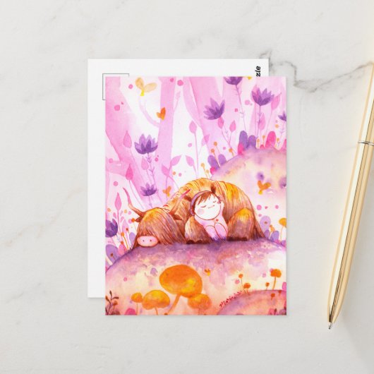 Jahr der Ox- DNM-Postkarten Postkarte (Vorderseite/Rückseite Beispiel)