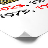 Jahr der Ox-Quality-Plakatwerbung Poster (Ecke)