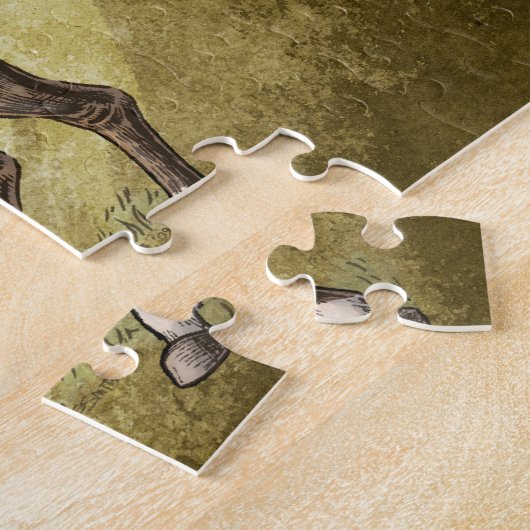 Jahr der Pferdechinesischen Tierkreis-Tier-Kunst Puzzle (Seite)