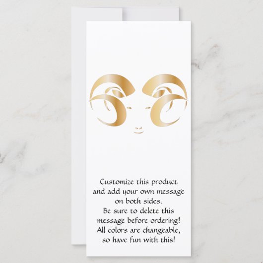 Jahr der Ram/Schafe (Vorderseite)