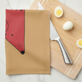 Jahr der Ratte 2020 Geschirrtuch (Viertel Falte)