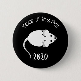 Jahr der Ratte 2020 Maus mit Text Button