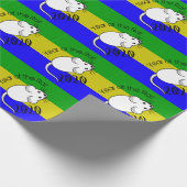 Jahr der Ratte 2020 Maus mit Text Geschenkpapier (Ecke)