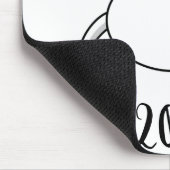 Jahr der Ratte 2020 Maus mit Text Mousepad (Ecke)