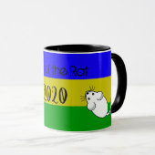 Jahr der Ratte 2020 Maus mit Text Tasse (VorderseiteRechts)