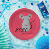 Jahr der Ratte 2020 Pappteller (Party)