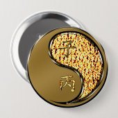 Jahr der Ratte Button (Vorne & Hinten)